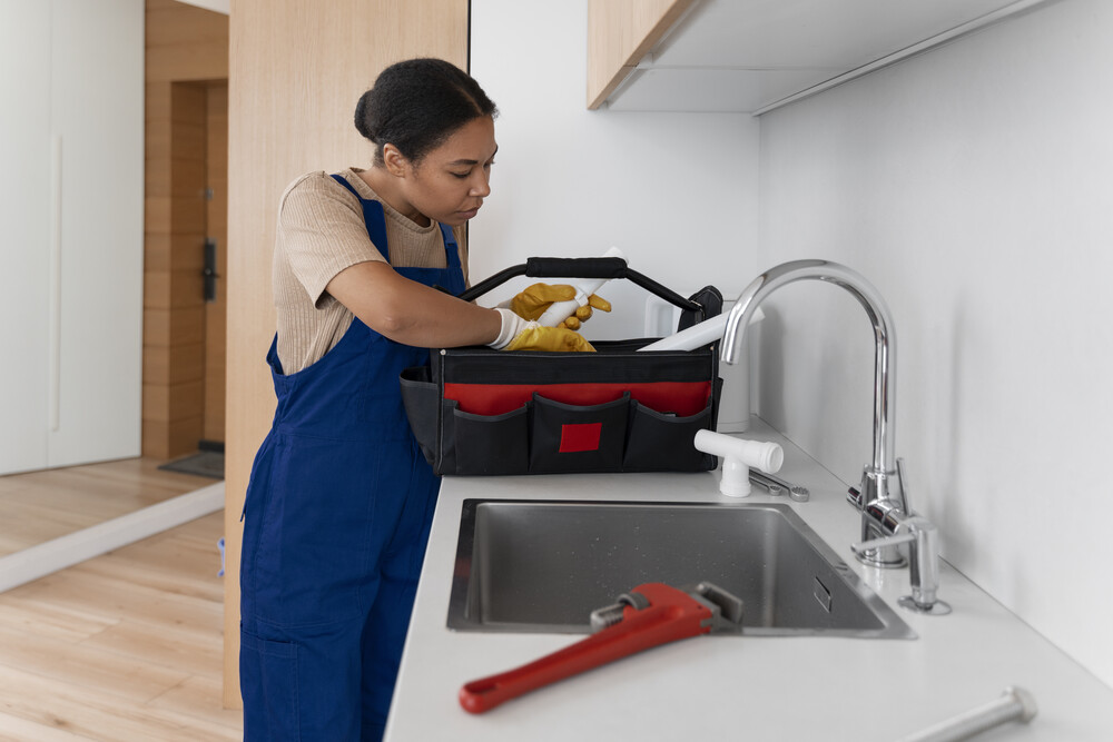 Plumber Repairing Clogged Kitchen Sink Drain Boerne